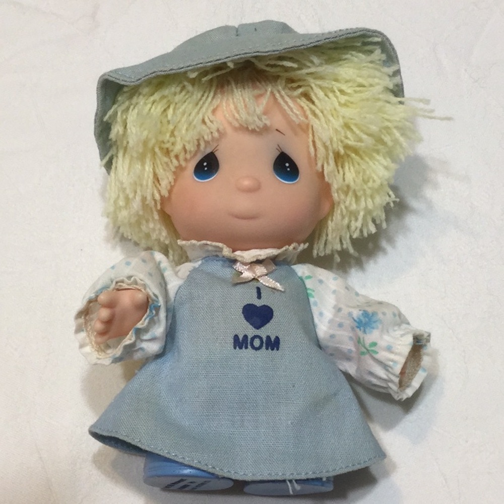 Precious Moments Small Baby Doll I ❤️Mom Vintage - Picture 7 of 7